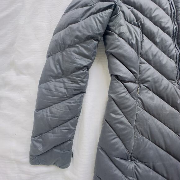 Patagonia Women’s Gray Down Puffer Coat – Size XS – Style 28407FA17 Longline - Picture 7 of 13